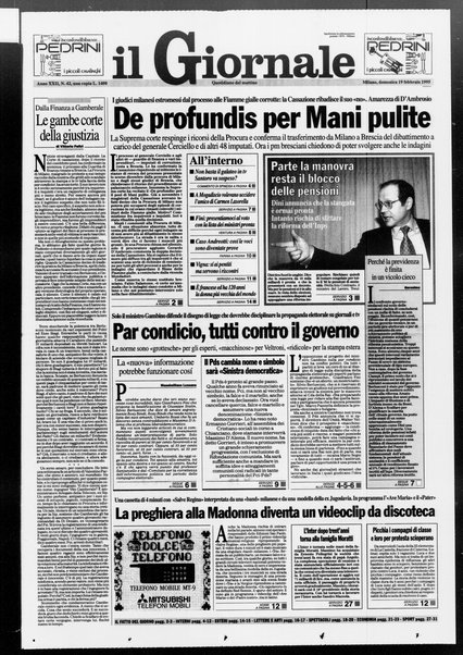 Il giornale : quotidiano del mattino